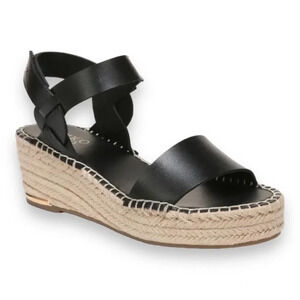 Franco Sarto Black Espadrille Sandals